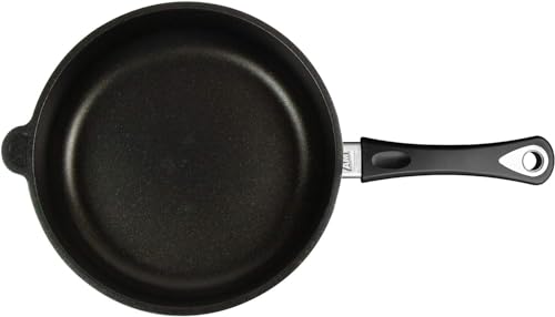AMT Gastroguss Bratpfanne, 26 cm Ø, 7 cm hoch, Schmorpfanne, fester Stiel, nicht induktionsgeeignet, Lotan® Antihaft-Veredelung… – Ansicht 2