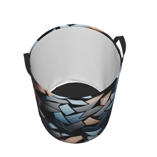 Panier à linge autonome de forme irrégulière en tissu imperméable et pliable - 3