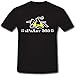 sPzAbt 505 #1290 T-shirt blindé avec armoiries et inscription en allemand - Noir - XXX-Large