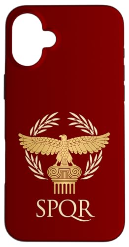 ���[�}�鍑���a�� SPQR �C�[�O�� �A�N�C�� �s���[ ���j���̃��[�X �X�}�z�P�[�X iPhone 16 Plus �p