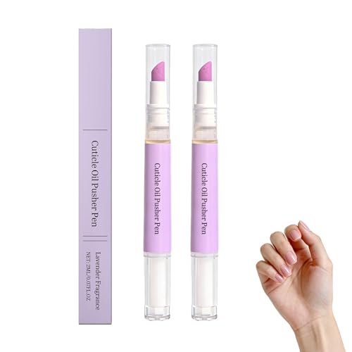 Lápiz de aceite para cutículas y endurecedor de uñas, lápiz de cuidado de uñas para el crecimiento de uñas con aroma a lavanda, para uñas quebradizas, secas, astilladas, rotas o demasiado finas (2