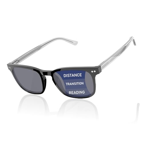 Dehotre E8086SUN20FTBK150 Progressive Multifocal Reading Sunglasses Men No Line Bifocal Sun Readers cover