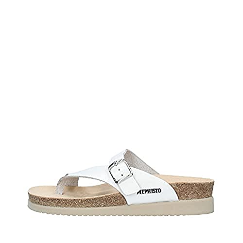 Mephisto Mujer Helen Cuero White Sandalias 41 EU