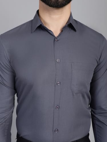 Image of Indian Needle Men's Solid Regular Fit Shirt