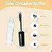 IMPORTER520 Empty Mascara Tube with Eyelash Wand Kit – Premium 4ml, 7ml, 10ml Eyelash Cream Container Bottle for DIY Mascara with Mini Funnels & Leak Stoppers (3, Mixed), Black