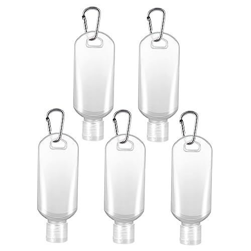 PATKAW 8 Piezas botellas recargables con gancho travel bottles champú locion corporal botellas vacias para viajar exprimir botellas rellenar alcohol botella de mano botellas de prensa