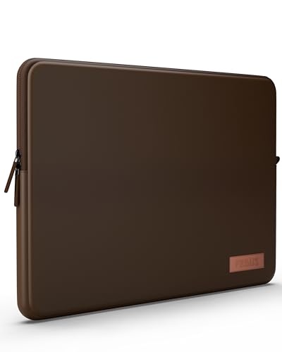 Image of FEDUS MONARC Designer Premium Vegan Leather Laptop Sleeve Bag Case 14 inch, Shockproof Office Laptop Cover Pouch Accessories Carrying Bag for MacBook, HP, Dell, Lenovo, Asus for Men & Women