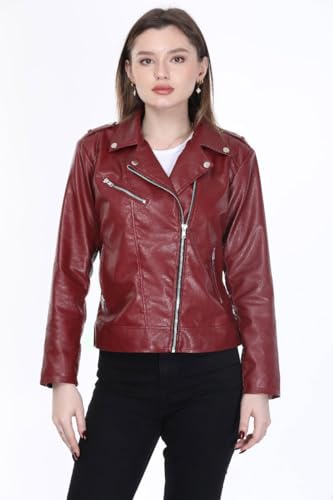 Image of Women FauxLeather Jacket Trending Biker