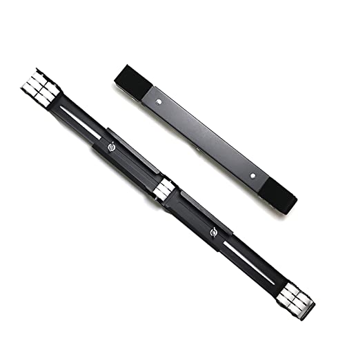 XLHWJCP Base de Réfrigérateur, Support pour Lave, Socle de Machine à Laver, Réglable Longueur 48-95cm, Charge 600 kg, avec 30 roulettes, pour Vaisselle Frigo Sèche-Linge Meubles Lourds (Black)