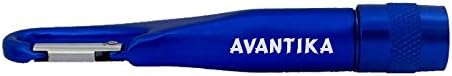 Carabiner Flashlight with text Avantika (first name/surname/nickname)