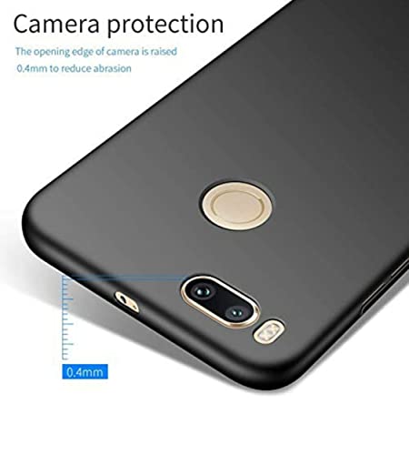 Image of Mobile Back Cover Case for Xiaomi Redmi A1 (Silicone Case|CameraProtection|Black SC1510)