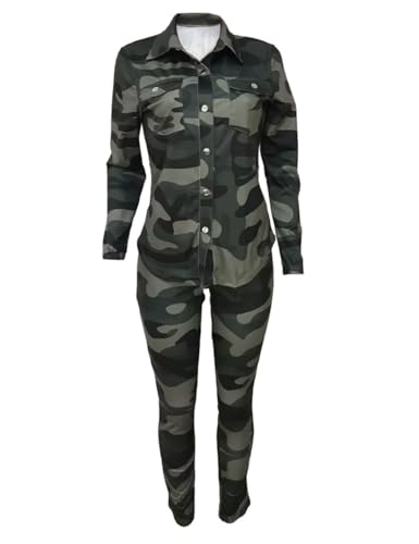 2-Piece Shirt Pants Outfits Sets, Womens Matching Sets Loungewear3