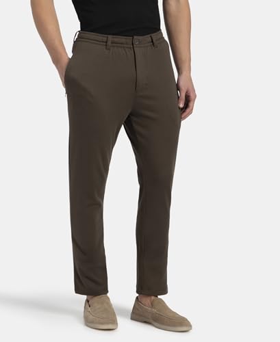 Image of Jockey IM06 Men Super Combed Cotton Rich Elastane Stretch Slim Fit All Day Pants with Pockets
