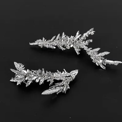 100 Grams Pure Titanium Metal Crystalline Dendritics, 99.99% High Purity Electrolytic Ti Crystals for Lab Experiments and Periodic Table Element Specimen Collection
