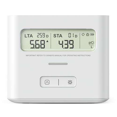 X-Sense Radon Detector for Home, Easy to Use, Zero Lab Fees, No Installation Required, Continuous Monitoring with Clear LCD Screen, XR0A-SR