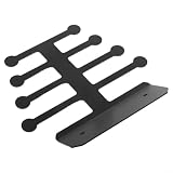 Resistance Band Wall Organizer Rack for Home Gym Use Heavy Duty Construction Holds Bands Handles Anchors Ankle Straps and Cable Attachments