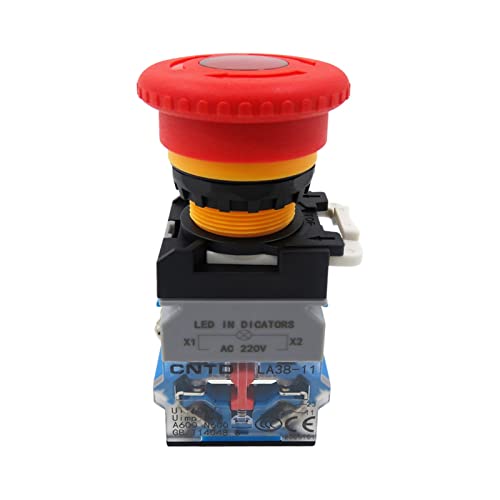 Bouton d'arrêt d'urgence rouge LA38 pour sécuriser votre atelier de production