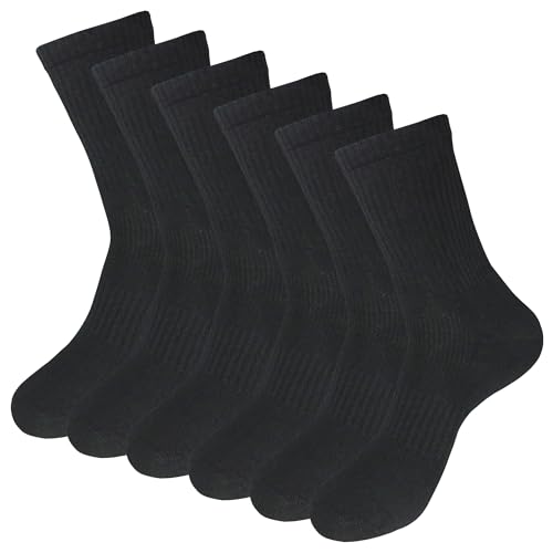 Mens Anti Stink Odor Resistant Blister Proof Seamless Cotton Moisture Wicking Ankle/Crew Dress Socks, Size 7-11