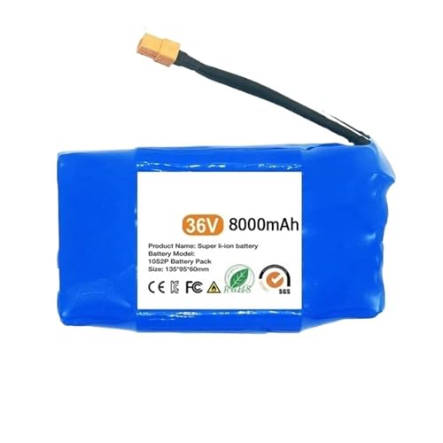 Batería de Litio for Patinete eléctrico, 36 V, 10S2P, 8000 mAh, Recargable, for Patinete eléctrico, Coche Giratorio, 36 V, 8 Ah