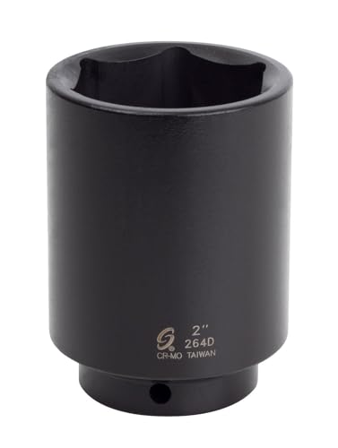 SUNEX TOOLS 264d 1-2-Inch Drive 2-Inch Deep Impact Socket