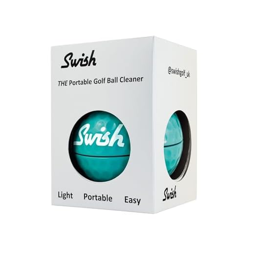 Swish Portable Golf Ball Cleaner - Golf Bag Accessory (Teal)