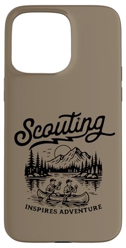 Scouting Inspires Adventure Canoe Outdoors Retro Scouts �X�}�z�P�[�X iPhone 15 Pro Max �p