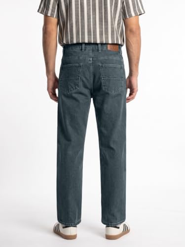 Image of Urbano Fashion Men's Relaxed Fit Washed Denim Jeans Non-Stretchable