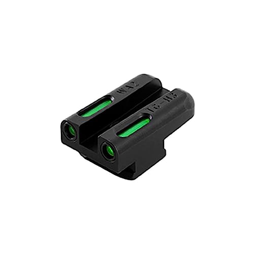 Image of TRUGLO TFX Handgun Sight | Durable Shock-Resistant Compact Brightly Glowing Tritium & Fiber-Optic Xtreme Day /Night Sight for Handguns