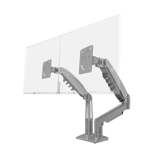 Soporte de monitor dual F160 para eliminar el dolor de cuello y ganar espacio