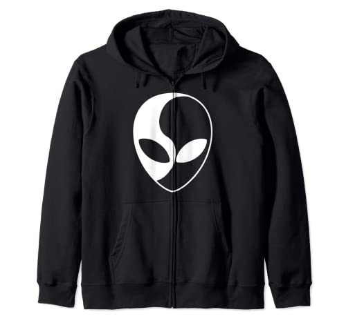 Maglietta Alien Yin Yang UFO regalo extraterrestre Felpa con Cappuccio