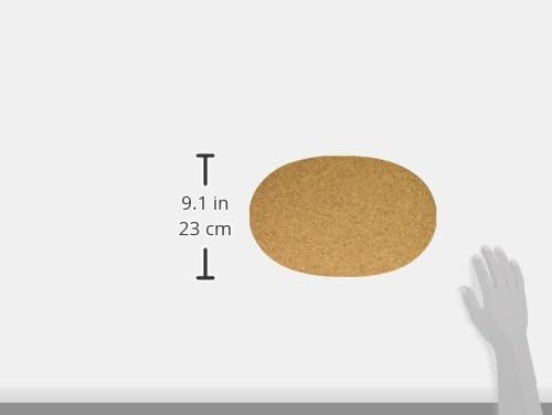 Miniatura 4 de Linden Sweden Jonas - Salvamanteles redondos de corcho, absorbente de agua, perfecto para plantas, ollas calientes, sartenes, tazas y vasos (13 x 8