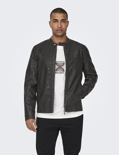 Veste de course en polyuréthane homme Onsmike Pu Racer Jacket Only & Sons