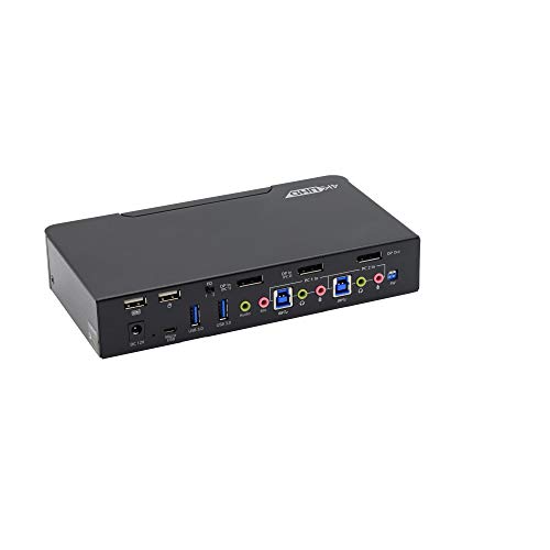 Commutateur KVM USB 3.0 avec hub intégré pour basculer deux PC sur un écran 4K