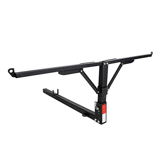 JMTAAT Foldable Pick Up Truck Bed Hitch Extender Extension Rack Canoe Boat Kayak Lumber w/Flag 400-Pound Capacity