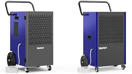 Yaufey 155 Pints Commercial Dehumidifier with Pump for up to Basement up to 8000 Sq. Ft (Blue) & Yaufey 216 Pints Commercial Dehumidifier with Pump for up to Commercial Area up to 8500 Sq. Ft (Blue)