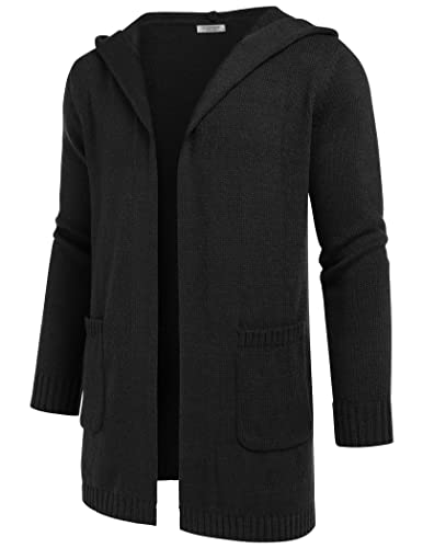 Coofandy ZTJ008818_B_M Mens Open Front Cardigan Sweater Lightweight Hooded Knitted Long Cardigan Men Sweaters thumb #3