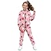 YECARYPOD Strawberry Girls 2 Pieces Athletic Sweatsuit Hooded Jacket Fashion Pullover Sweatshirt and Sweatpant for Kids 14-15 Years Soft Lounge Sets Fall Winter School Athletic Clothing Sets