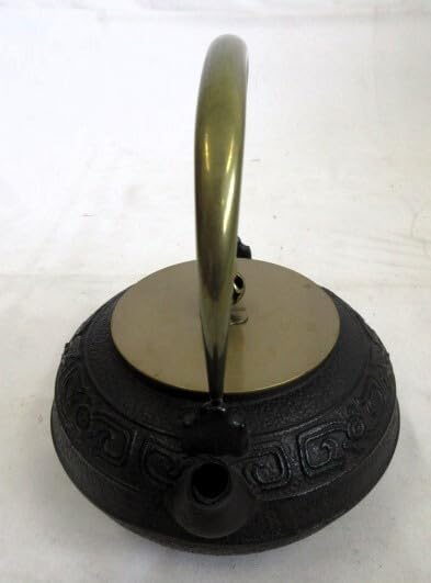 福寿地紋面取 鉄瓶 福寿地紋面取 鉄瓶