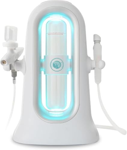 Deerou ハイドラフェイシャル 業務用 水酸素ジェット美容機 - 鼻と顔の皮膚のためのハイドロダーマブレーション美顔機 | 真空吸引技術水流タイプは美容液をサポート美容機器クリーナー多機能ハイドロセラピーマシン家庭用SPAクリーニングスキンケア機器 クレンジングスキンケアインスツルメント (双頭の小さな泡) - Deerou - 商品画像