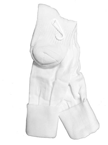 Classic Youth/Child Soccer Sock, Solid Color White, Shoe Size 2-5