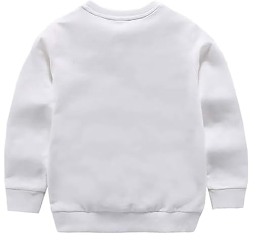AIWUHE Toddler Boys Girls Solid Pullovers Sweatshirt Long Sleeve T-Shirt Kids Cotton Crewneck Thin Tops 1-8 Years Blouse2