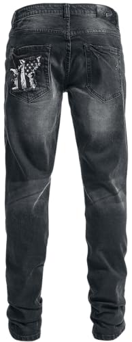Jeans Di Rock Rebel By Emp - Pete - W29L32 A W44L32 - Uomo - Nero - 5