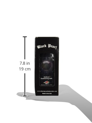 Mom's Black Pearl Outlining Tattoo Ink 12 Oz. - Plus Ten 5 Round 1 Inch Grip Disposable Tubes #TOP7