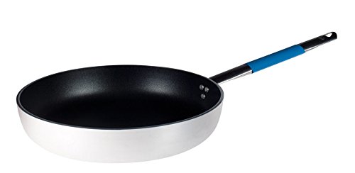 Poêle évasée haute à sauter Pentole Agnelli 32 cm inox bleu poisson pour induction