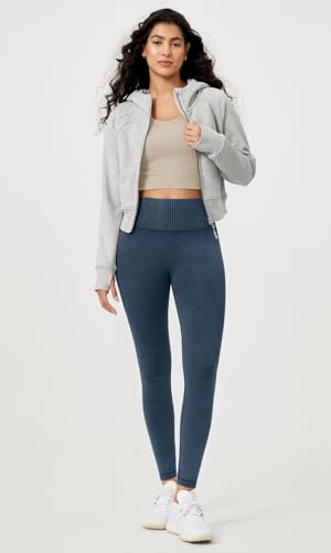 ODODOS-Vintage-78-Length-Seamless-Leggings-for-Women-Ribbed-High-Waist-Casual-Workout-Gym-Yoga-Pants-2528-Inseam