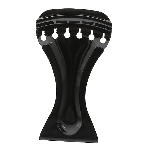 BESTonZON Black Guitar Tailpiece for 6 String Resonator Guitar Parts Metal Tailpiece Fit