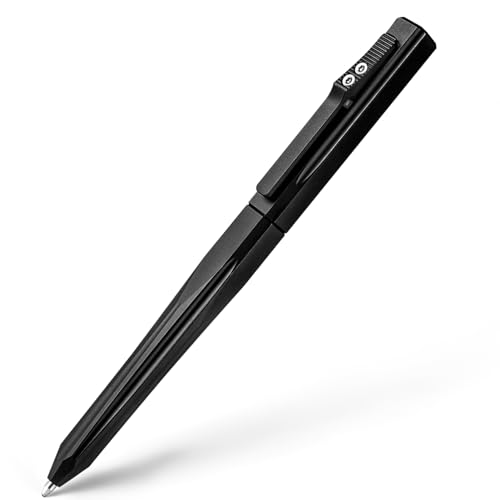Bolígrafo táctico retráctil con cartucho G2 fluido: metal EDC resistente para firmas y oficina