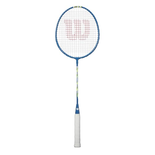 Wilson Champ 90 Badminton Racket, Bleu/Blanc, G3 (4)