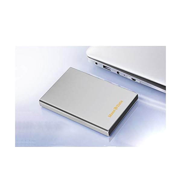 Manxdata 500GB Silber Externe Festplatte USB 3.0 kompatibel mit Windows PC, Mac, Smart TV, Xbox One und PS4 – Bild 3