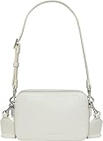 Calvin Klein Women's WEBBING DOUBLE STRAP CAMERA BAG LV04F3165G Crossover, Khaki (Lily White), One Size